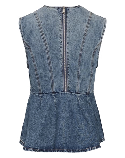 Gestuz - GZMelu Top - Mid Blue Wash